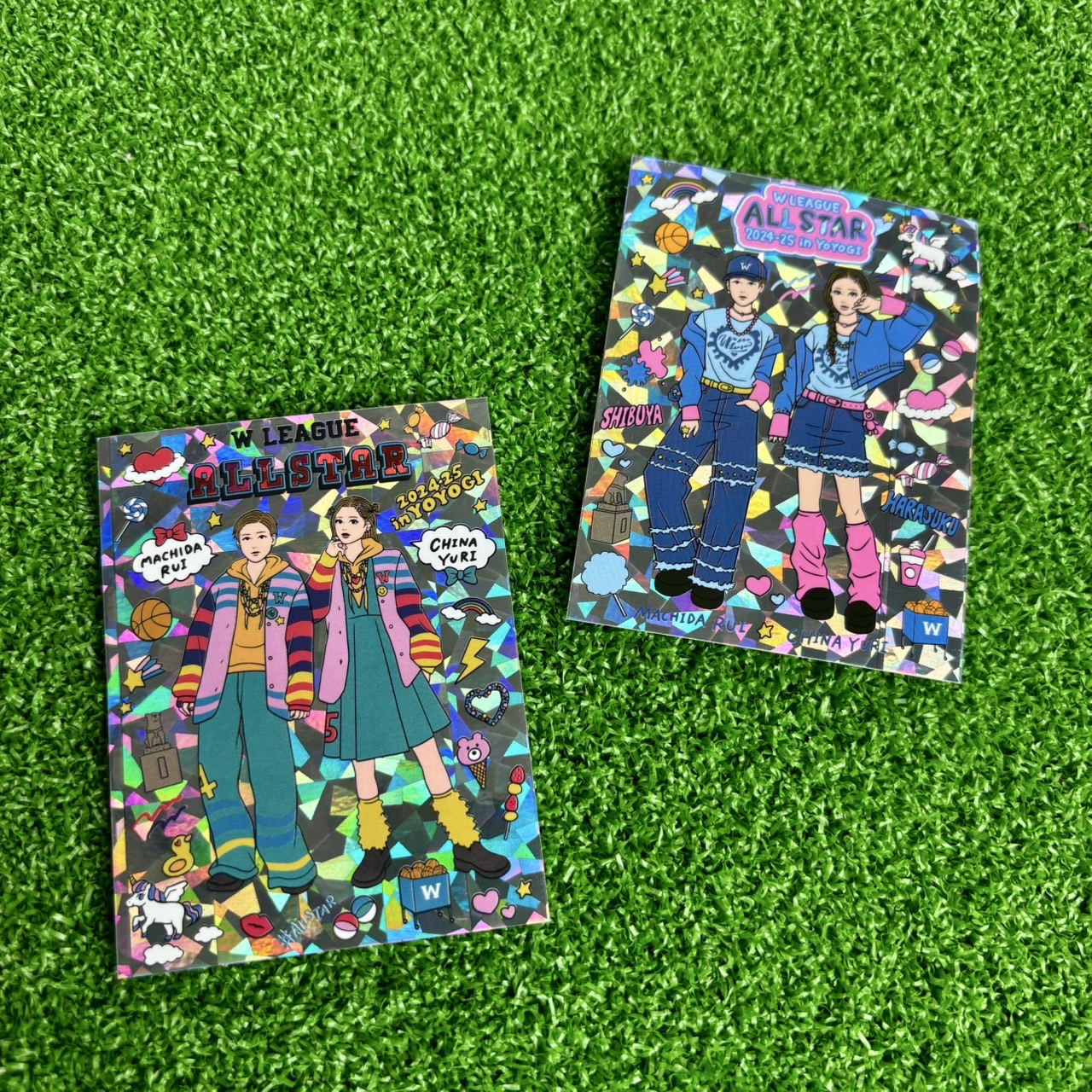 Wリーグ■2024-25ALLSTAR■キャプテンイラストオリジナルステッカー