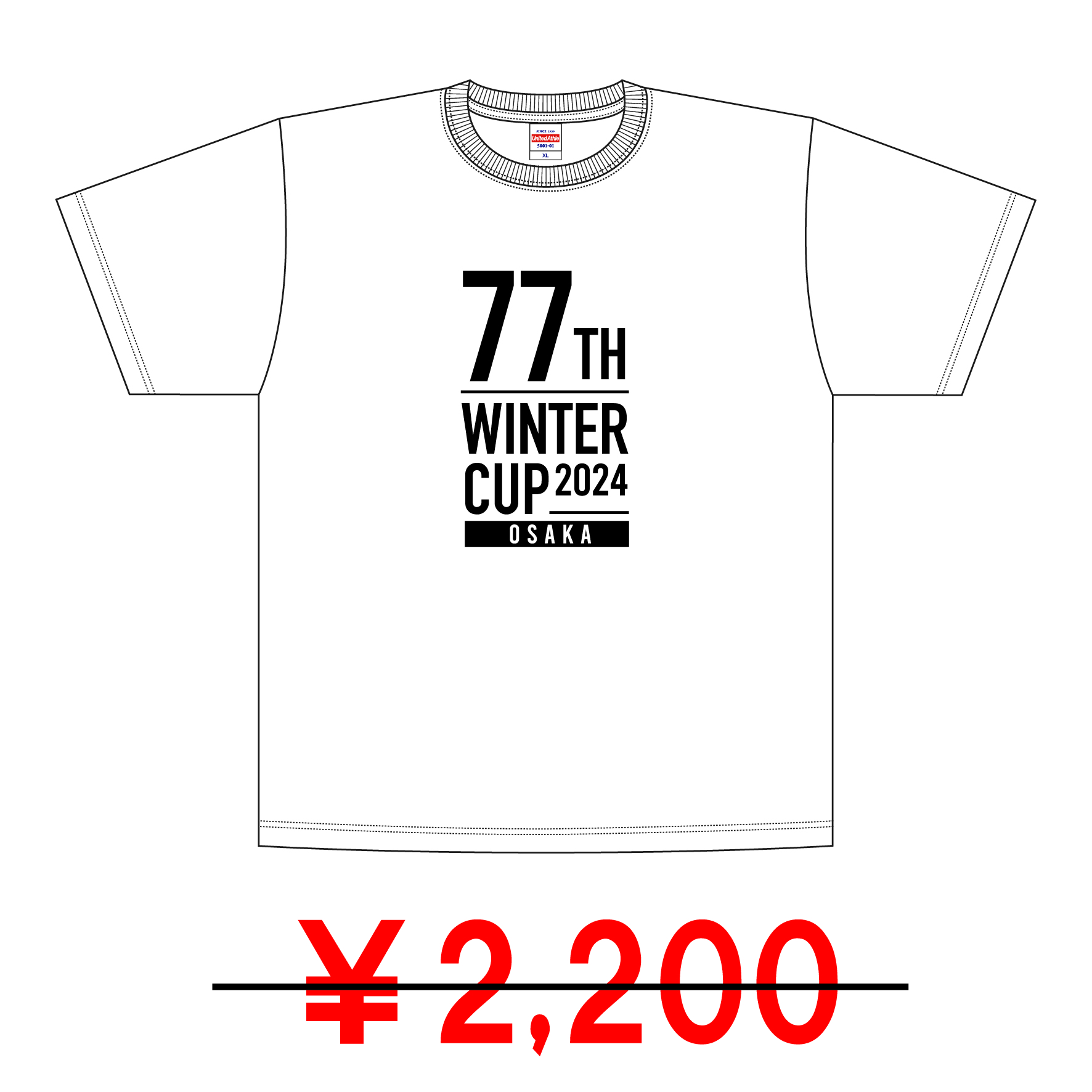 記念Tシャツ（ホワイト）■大阪ウインターカップ予選2024■