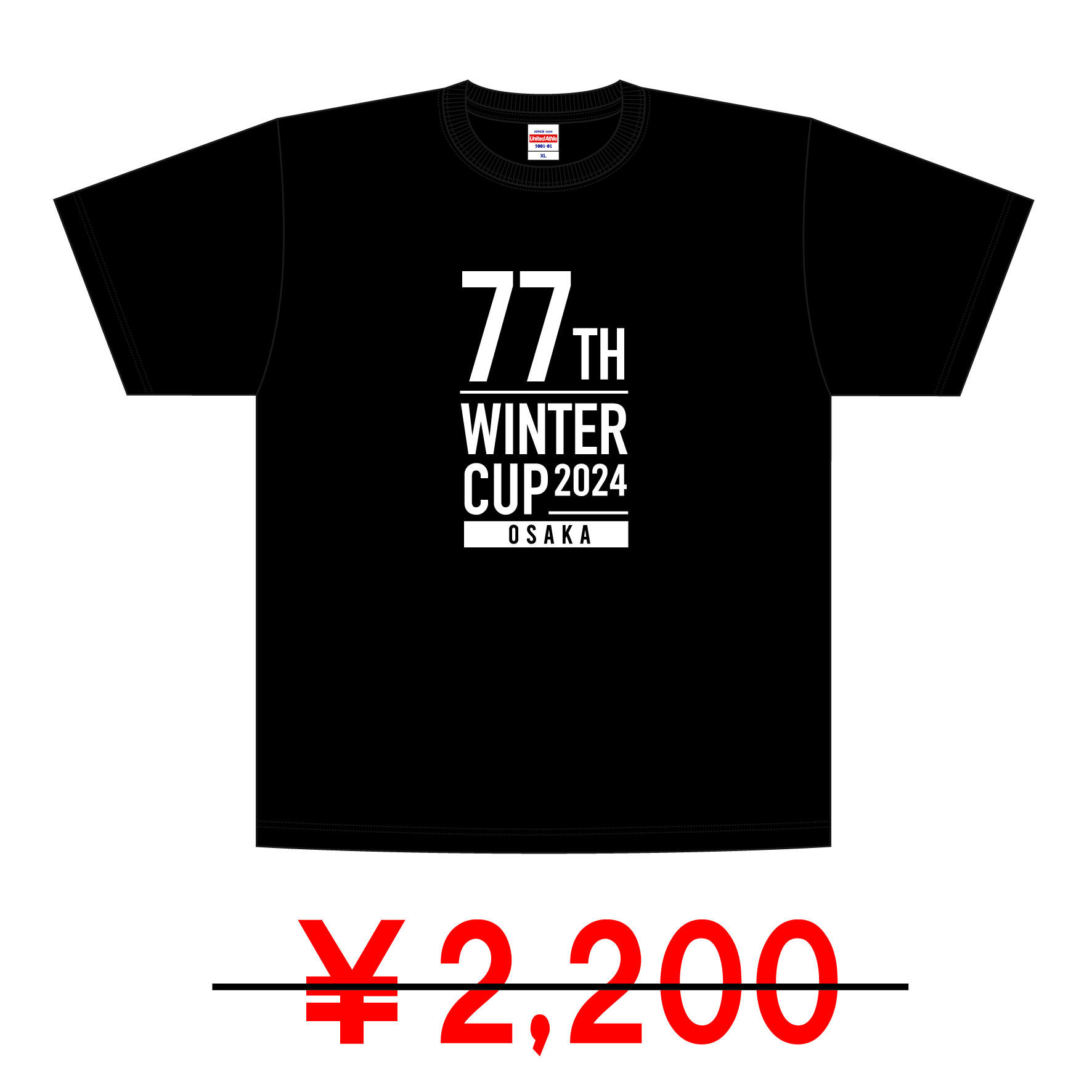 記念Tシャツ（ブラック）■大阪ウインターカップ予選2024■