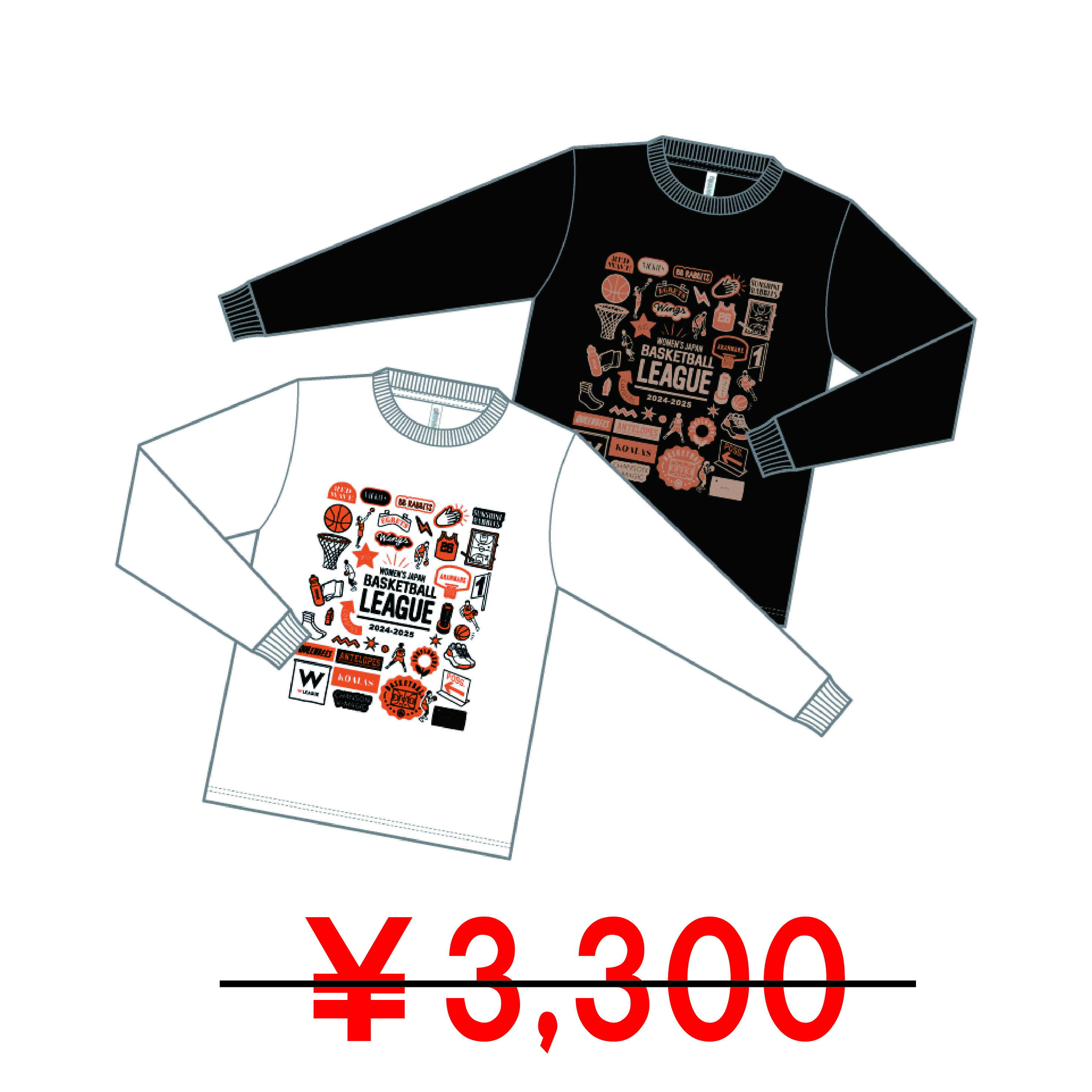 Wリーグ■2024-25シーズン■オリジナルデザインロングTシャツ