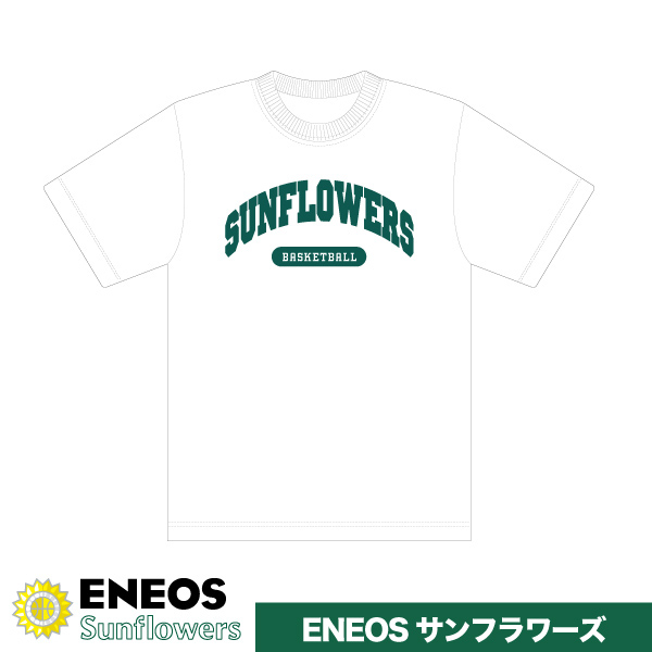 ■2022-23 シーズン■ [カレッジTシャツ] ENEOSサンフラワーズ（ホワイト×緑）
